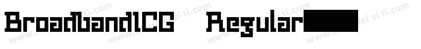 BroadbandICG Regular字体转换
